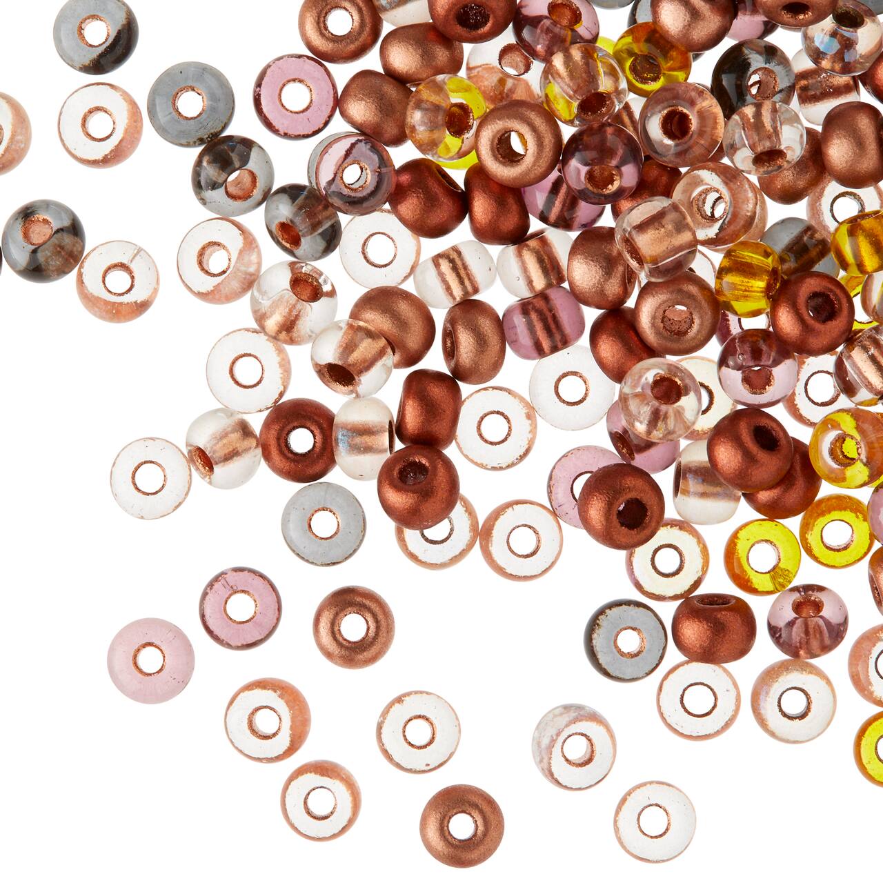 12 Pack: John Bead Copper Mix Czech Glass Seed Beads, 6/0